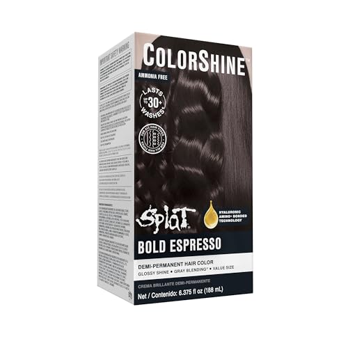 Splat ColorShine Demi-Permanent Hair Color, Bold Espresso
