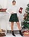 Fall Skirts for Women 2025 Pleated Mini Plaid Skirts Fashion Clothes Outfits Plaid Dresses (Large, Plaid Green)