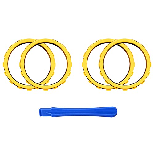 Image of eXtremeRate Replacement Accent Rings for Xbox Elite Series 2 Core | for Elite Series 2 | for Xbox One Elite | for eXtremeRate ASR Version Shell for Xbox Series X /S Controller - Chrome Gold