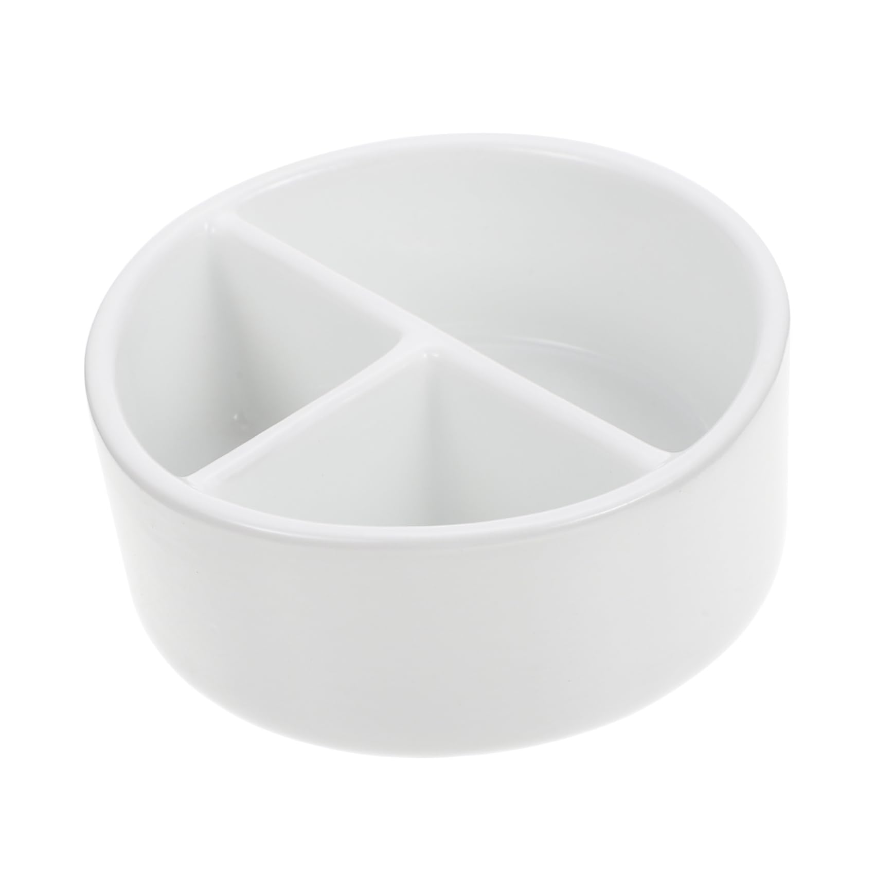 Uonlytech Pot à Pinceaux Portable Blanc Grosse Capacité en Céramique Résistant aux Chocs pour Nettoyage Pinceaux Maquillage pour Artistes et Amateurs de Calligraphie