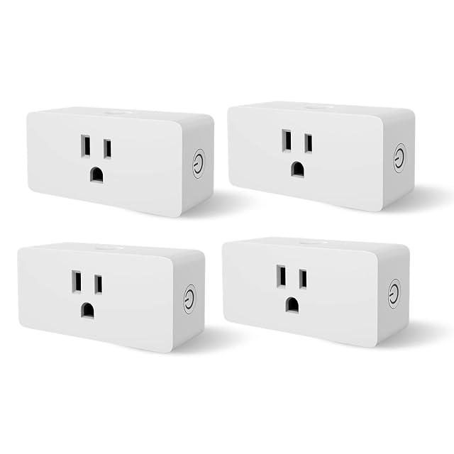 Himalayan Glow PG-07-4PCS Wi-Fi Socket Smart Plug White 4 Count