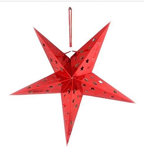 Red Paper Star Lantern 24 Inch. You order 1 and we will ship 2!! BOGO Free Sale!