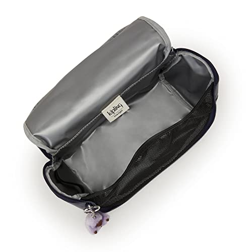 Kipling New Kichirou Metallic Lunch Bag Admiral Bl Met #TOP2