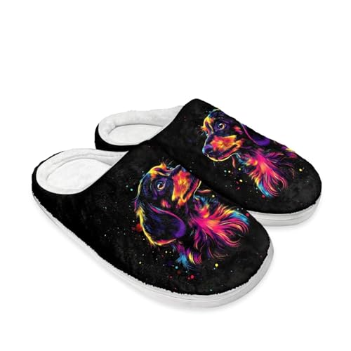Xoenoiee House Slippers Winter Warm Bedroom Shoes Non Slip House Slippers, Anti-Skid Cozy Indoor Outdoor Slippers2