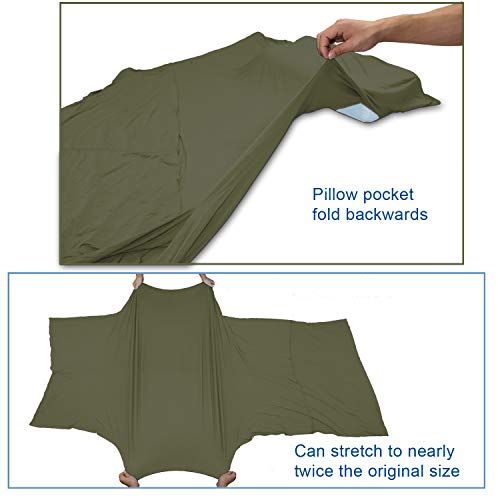 Browint Bamboo Travel Sheets For Hotel, Ultralight Sleep Sack For Adults, Warm Weather/Summer Sleeping Bag Liner For Camping And Travel, Rectangular With Pillow Pocket, Mummy With Hood, Cooling Sheets #TOP1