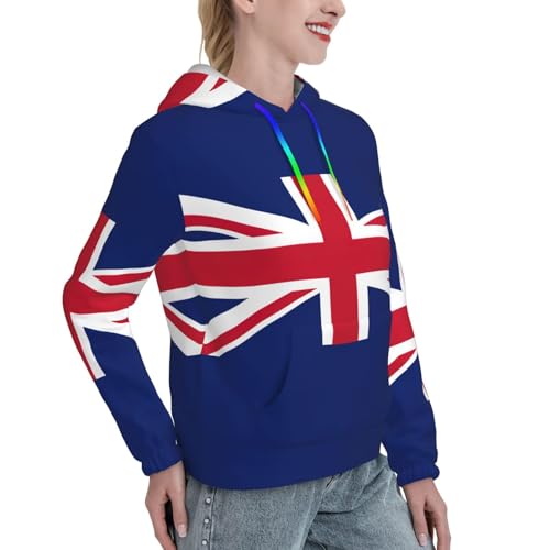 Sweat à capuche drapeau britannique idéal pour soirées d'hiver cocooning