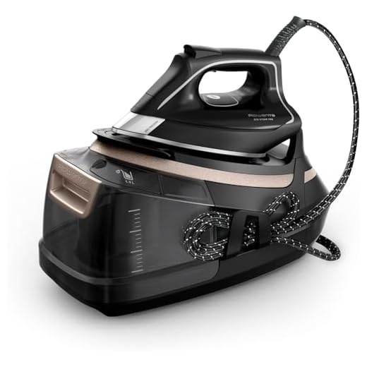 Rowenta Centro de planchado Eco Steam Pro - Gran potencia de vapor, modo Eco eficiente, óptima distribución del vapor, depósito agua extraíble 1,3 L, tecnología silenciosa, diseño ecológico, DG9640