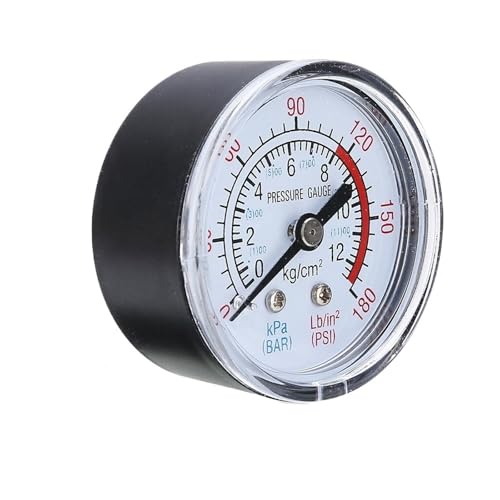 Manomètre pneumatique 0-12 bar pour ajuster la pression des fluides et compresseurs