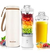 Portable Blender Personal Juicer for Shakes and Smoothies - 20 OZ Electric Protein Shaker Bottle ...
