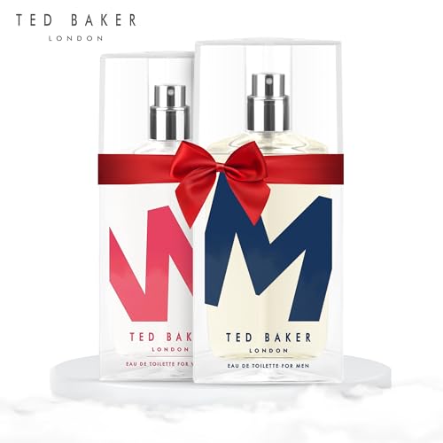Ted Baker M and W Perfume Set for Woman and Man Eau de Toilette, Includes M with Unique Notes of Tonka Bean and Musk, W with Notes of Fig Leaf, White Peony and Violet, 2 x 75ml - Image 8