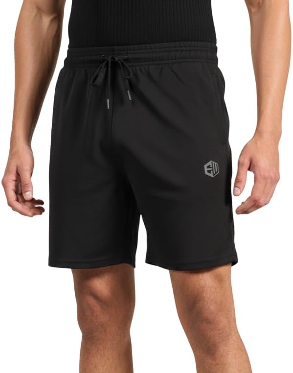 ENDEAVOUR WEAR Men's Sports Shorts, Bermuda, Trousers, Nicker, Boxer, Lounge, Casualwear â€¦, Black, M