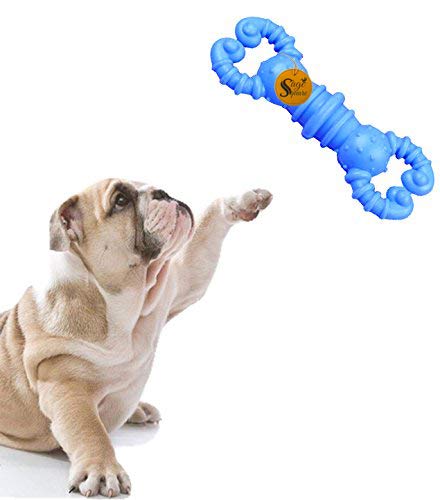 Sage Square Natural Rubber Bone Shape Toy Cum Tug Toy Cum Chew Toy for Dog/Puppy/Cat/Kitten (Blue) (B079VTNZFF) Amazon Price History, Amazon Price Tracker