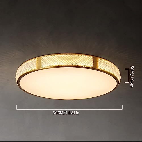 Lustre plafonnier cristal et cuivre véritable style postmoderne