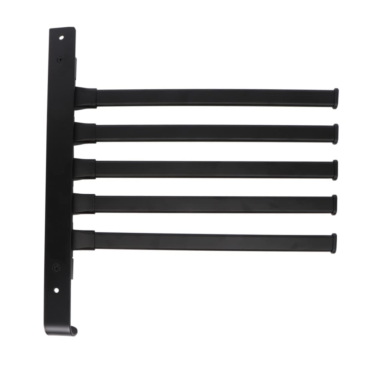 Porte-serviettes rotatif noir VOSAREA rack de rangement mural sans percer le mur