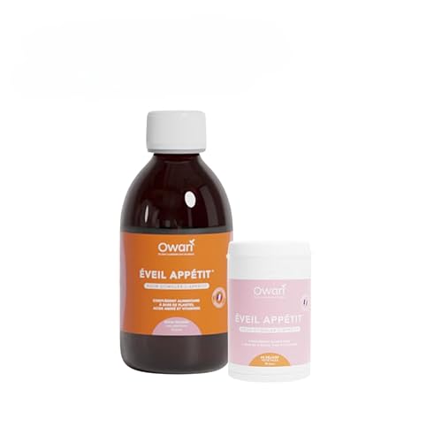 OWARI Pack Prise Poids - 1x Gélules Éveil Appétit et 1x Sirop Éveil Appétit - Pack pour Stimuler l'Appétit - Complément Alimentaire pour Grossir et Gelule Prise de Poids - Fabriqués en France