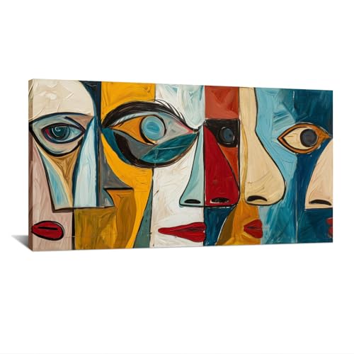 Affiches et impressions Pablo Picasso colorées sur toile de 25 x 45 cm