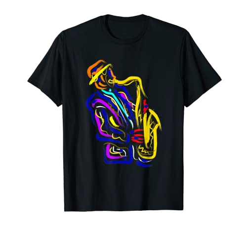 Saxophonist Jazz Musician Gift Idea Saxophone T-Shirt