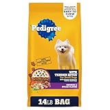 Pedigree Dry Dog Food Tender Bites for Small Breed Dogs, Adult Chicken and Steak Flavor, 14 lb. Bag