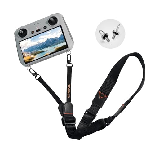 CYNOVA DJI Mini 3 Pro RC Gurt High-Grade Halsband,Einstellbar Lanyard für DJI RC/RC 2 / RC Pro/RC Plus Controller,Mini 4 Pro/DJI Air3 Zubehör(CNC Aluminium Legierung Schraube)