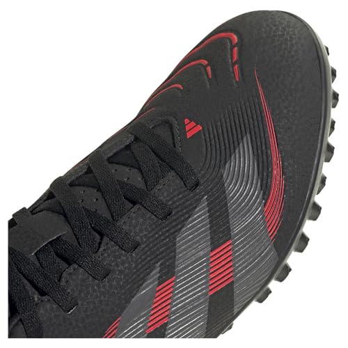 adidas Unisex Predator Club Turf Football Boots Fußballschuhe, core Black/Grey Four/Lucid red