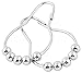 Utopia Roller Shower Curtain Rings / Hooks, 100% Stainless Steel, Polished Chrome, Set of 12 Rings (Chrome)