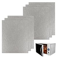 6 Stück Mikrowelle Glimmerplatten Blätter, Glimmerblatt 15 x 12 cm Glimmerscheibe für Mikrowellen, Universal Glimmerblatt Reparatur Teil für Mikrowelle