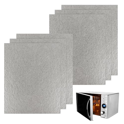 6 Stück Mikrowelle Glimmerplatten Blätter, Glimmerblatt 15 x 12 cm Glimmerscheibe für Mikrowellen, Universal Glimmerblatt Reparatur Teil für Mikrowelle