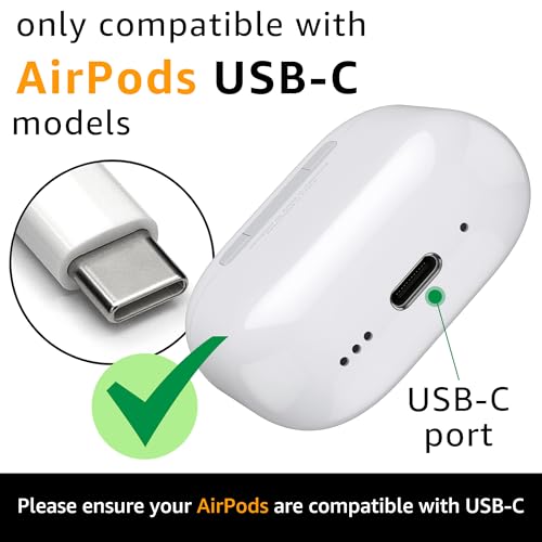 SPARKED AirPods USB-C Charging Cable – USB-A to Type-C Charger Cord for AirPods Pro 2/3, AirPods 4 & AirPods Max, Fast Charge & Sync, Compatible with iPhone 17/16/15, 1.2m (UK) - Image 2