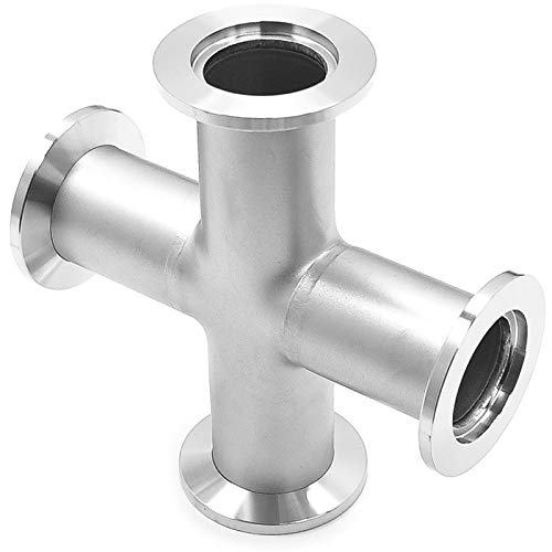 Image of 4-Way Cross Stainless Steel Vacuum Fitting (KF-25)