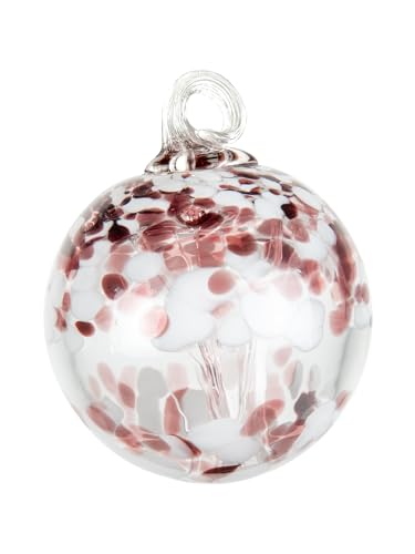 Dale Tiffany Hand Blown Glass, 4" Diameter Enchanted, Tree of Life Collection, Witch Globe Hanging Garden Indoor/Outdoor Decorative Ornament Gazing Ball