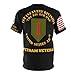 All Over Printing (AOP) - Army - Vietnam Combat Veteran - 2nd Battalion, 28th Infantry 1st Infantry Division Front/Back - L/R Sleeve (Black, Large)