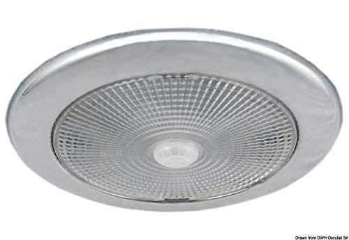 Plafonnier avec 5 LED Blanc et 4 LED Rouge pour éviter l'éblouissement en mer