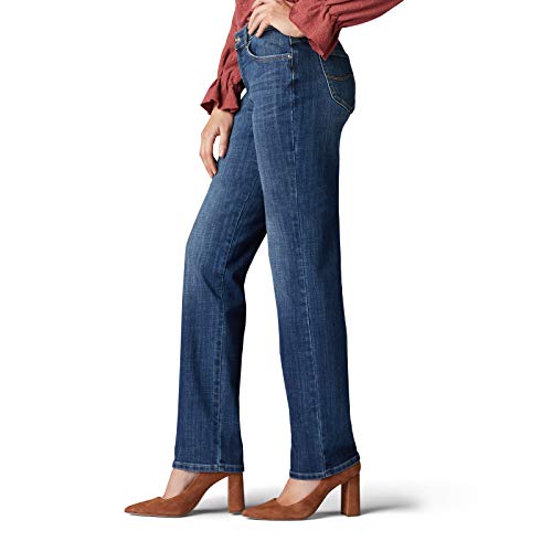 Image of Lee Women's Petite Relaxed Fit Straight Leg Jean