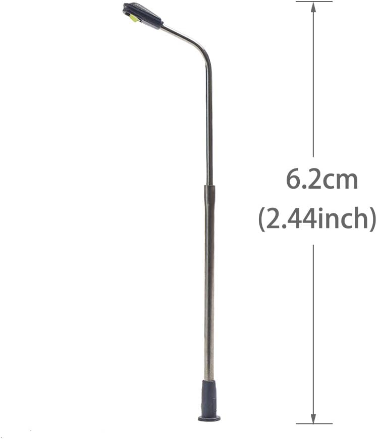 Amazon モデル街灯 道路灯 街灯柱 Led ライト白 62mm 1 150 10本入り 鉄道模型 建物模型 ジオラマ 情景コレクション 教育 Diy 鉄道模型 通販