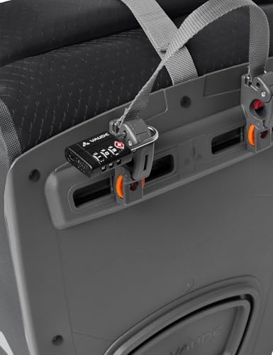 VAUDE Fahrradtasche für Gepäckträger Aqua Back Plus Single 1 x 25 L in schwarz, Hinterradtasche...