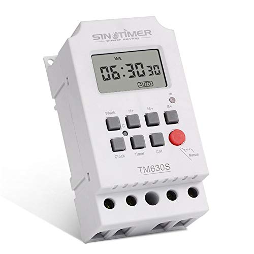 SINOTIMER TM630S-2 7 Days Weekly LCD Digital Programmable Timer Switch With Interval 1 Second Power Direct Output
