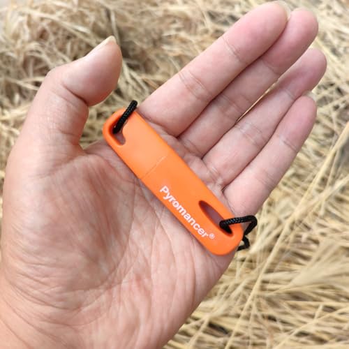 2Packs Ferro Rod Fire Starter for Camping, Ferrocerium Flint and Striker Survival Kit - Image 2