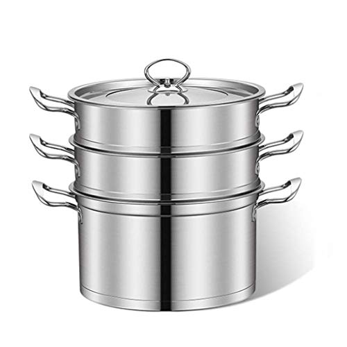 CCKUYT Olla de Acero Inoxidable de diámetro para cocinar al Vapor, Cacerola, Olla Multicapa