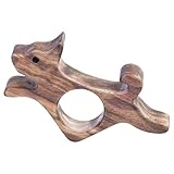 Soporte de página de pulgada - 0.75-0.98 pulgadas, clip de libro de de pulgar de nogal, protector de páginas de dedo, marcador en forma de perro | Ayuda de lectura portátil para dess