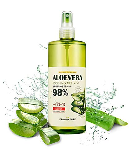 [FROMNATURE] Aloe Vera 98% "Moisture Soothing Gel Mist" - 13.5 fl oz. (400 ml) [Parebens FREE/Benzophenone FREE/Animal Oil FREE/Mineral Oil FREE]