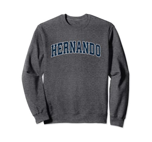 Hernando Mississippi MS Vintage Diseño Deportivo Diseño Marino Sudadera