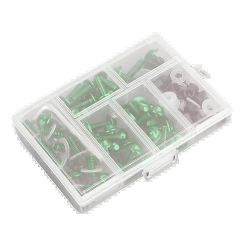 Kit boulons carénage M5 M6 pour Suzuki GSXR 1100 600 750 visserie moto verte 155 pièces
