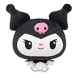 TeeTurtle Cloudheads Kuromi Plush - 5-Inch Official Sanrio Stuffed Animal with Embroidered Details - Soft Cuddly Plush Toys for Kids, Teens, and Adults