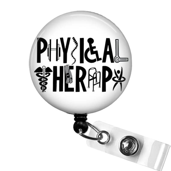 Physical Therapy Badge Clip, PT Badge Reel, PT Physical