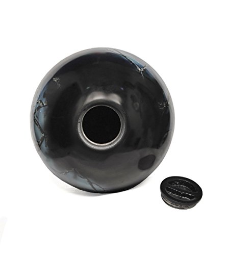 MEMORIALS 4U Midnight Moon Sphere of Life Cremation Urn - 100% Handcrafted Adult Funeral Urn - Solid Metal Affordable Large Urn for Human Ashes