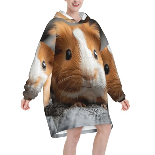 Couverture surdimensionnée cochon d'Inde pour vos soirées cocooning - 2