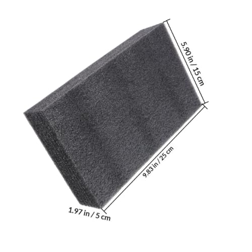 OATIPHO Black Polyurethane Foam Sheets 25x15x5cm, High-density Cuttable Foam Inserts for Packing Cases and Craft Cushioning, 2pcs Professional Packing Liner for Tool Boxes and Jewelry