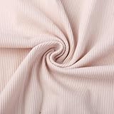 David accessories Knit Ribbing Fabric for Cuffs, 19'x53'Jacket Hoodies Waistbands Neckline Material, for Sweatshirts Costume DIY Sewing (Flesh-Colored, 53”x19)
