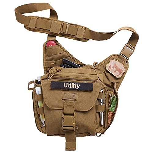 5.11 Tactical Push Pack Sling Bag – 6L Crossbody Shoulder Bag for Men, Black, Style 56037-ABR - Thumbnail 6