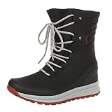 Northside Women's Verona Lace-Up Snow Boot, Black/Redwood, 8 M US